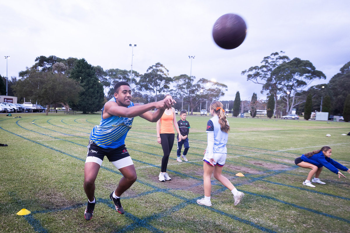Strength and conditioning training at GT Sprint Coaching, Narrabeen