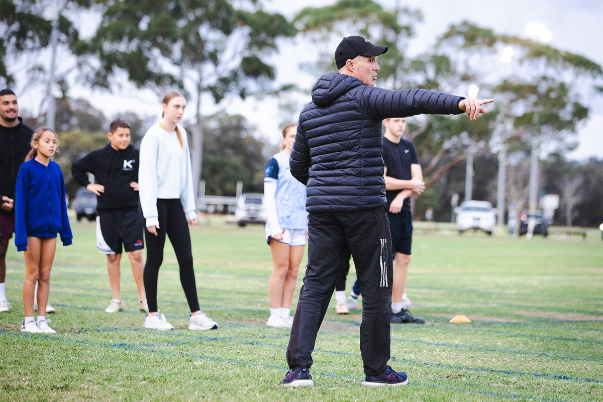 Group sprint coaching session with GT Sprint Coaching at Sydney Academy of Sport